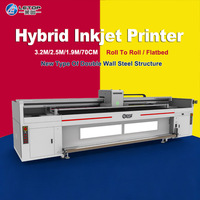 LETOP 3.2M Printer UV Flatbed Format Lebar Profesional Berkualitas Tinggi untuk Pencetakan Roll to Roll Inkjet Digital