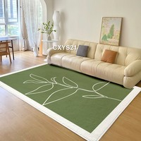 Alfombra-Tapis géométrique personnalisé de luxe moderne pour salon, en fausse fourrure, peluche, hirsute, pour porte au sol, tapis et moquette de chevet