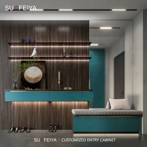 SUOFEIYA <span class=keywords><strong>Muebles</strong></span> de dormitorio completos Armarios de lujo Diseño moderno Big Walk in Closet Set Systems - Product Image 5