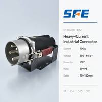 Prise industrielle triphasée SFE CEE/IEC étanche IP67 200A 250A 400A 4 broches 5 broches 3P+N+E, courant élevé 6H