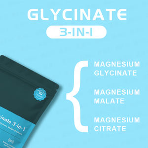 Stok glisinat 3-in-1 magnezyum glisinat, Malate ve sitrat magnezyum takviyesi - Product Image 4