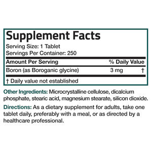 Comprimés de bore chélaté Albion OEM ODM pour la santé osseuse, le métabolisme énergétique, supplément de minéraux traces, qualité supérieure - Product Image 2