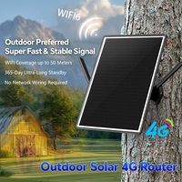 Wistino Secueye App 4G Router Panel solar al aire libre inalámbrico 4G LTE tarjeta Sim WIFI Router 20000mAh batería 24H 7 días de trabajo