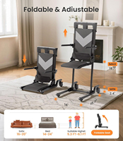 Chaise élévatrice électrique pour patient, chaise de transfert pliable portable pour personnes âgées, handicapées, soins à domicile, vente en gros OEM