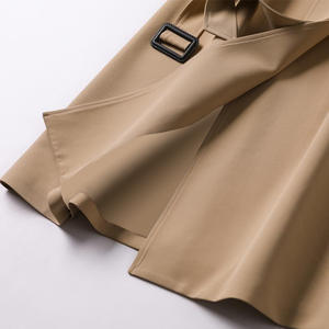 Nuevo diseño Otoño Invierno Venta al por mayor Gabardinas largas Mujeres Estilo <span class=keywords><strong>militar</strong></span> Tallas grandes Abrigos Abrigo - Product Image 6