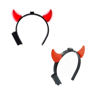 Bandeau 3D en forme de cornes de <span class=keywords><strong>diable</strong></span>, lumineux et clignotant, idéal pour les fêtes, les décorations, les cadeaux pour Halloween, Pâques, etc. Sac inclus - Product Image 6