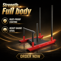 Traîneau de musculation en acier durable avec sangles de harnais, traîneau compact pour entraînements en extérieur et sports d'équipe