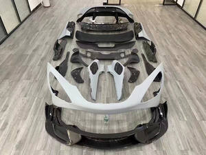مجموعة جسم نصف ألياف الكربون بنمط 765LT ، مجموعة جسم جديدة من مفسد الشفاه الوفير لمكلارين s من ألياف الكربون - Product Image 2