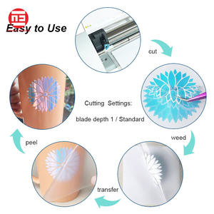 <span class=keywords><strong>Feuille</strong></span> de vinyle holographique permanente en PVC, 1 pièce, <span class=keywords><strong>feuille</strong></span> adhésive pour crinière, bricolage artisanal - Product Image 5