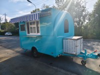 Camion de restauration extérieur en acier inoxydable pour pizzas, barbecues, hot-dogs et fast-food