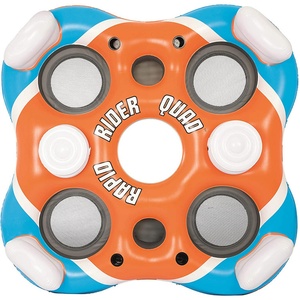 Flotteurs gonflables avec porte-boissons, flotteur à quatre tubes pour adultes, flotteur de piscine pour quatre personnes - Product Image 2