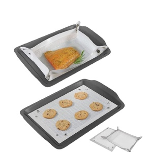 Tapis de cuisson en silicone découpé sur mesure, sous-verre en silicone, tapis de tasse, tapis de cuisson coloré 16*11'' pour la vente en gros - Product Image 1