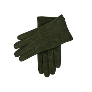 Gants de sécurité en cuir de vachette véritable de qualité supérieure, épaisseur 10 mil, avec poignet élastique antidérapant, doublure en coton de 10 pouces, sans latex - Product Image 5