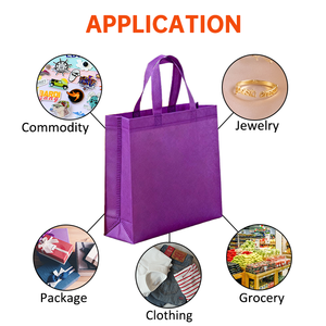 Sacs d'emballage personnalisés OEM, sacs non tissés, sacs en non-tissé cousus écologiques réutilisables personnalisés pour T-shirts - Product Image 4