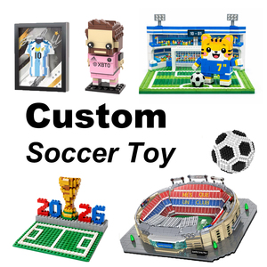 Juguetes de Fútbol Personalizados, Figura de Jugador de Fútbol Personalizada, Juego de Bloques de Construcción, Fábrica de Bloques de Fútbol, Figuras de Estrellas del Fútbol Personalizadas - Product Image 1