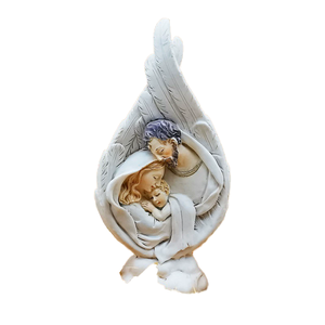Figura de Resina Pintada a Mano de la Virgen María y el Niño Jesús, Decoración Navideña para el Hogar y la Iglesia, Reliquias del Sagrado Corazón - Product Image 1