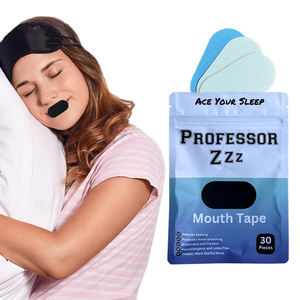 Tapón para ronquidos, mejor respiración, cinta de sellado bucal, pegatinas nasales antironquidos, parche cerrado para labios de colágeno, tiras correctoras transpirables - Product Image 1