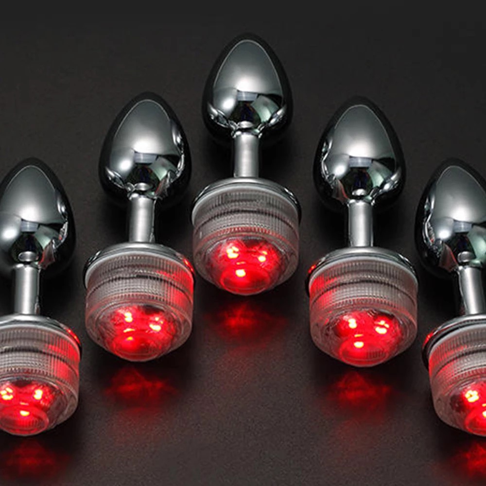 plug anal com luz Plug anal metal inox recarregável com luz led vibrador com controle e via  APP - Tulipa Sex Shop main image 1