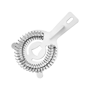 Colador de <span class=keywords><strong>Bar</strong></span> Hawthorne Clásico y Duradero de Acero Inoxidable con Asa Corta para Bartenders - Product Image 1