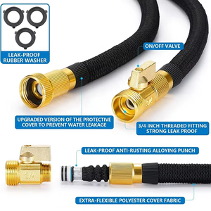 Ad alte prestazioni 3/4 "espandibile <span class=keywords><strong>tubo</strong></span> da giardino con connettore in gomma irrigazione magica e scatola di carta nera <span class=keywords><strong>per</strong></span> uso giardino autolavaggio - Product Image 6