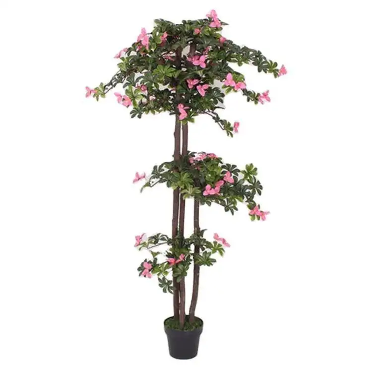 JIAWEI Fake Trees Flower Bulk Hanging Garland Tulip Rose For Decoration Wedding Orchids Artificial Trees Flowers Real Touch