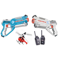 Ensemble de pistolets laser de tir de combat pour enfants, jouet de tir au laser avec gilet de combat
