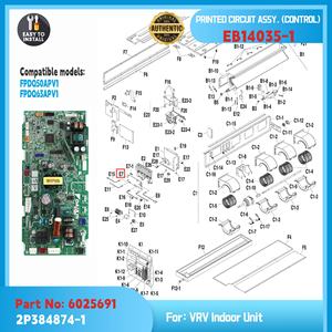Placa de Control Principal Original EB14035-1 2P564467-1 2P384874-1 para Unidad Interior Daikin VRV, Reemplazo de PCB Repuestos para HVAC - Product Image 2