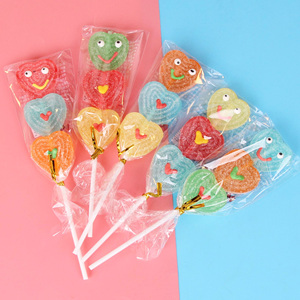 Venta al por Mayor <span class=keywords><strong>de</strong></span> Fábrica OEM, Deliciosos Piruletas en Forma <span class=keywords><strong>de</strong></span> Corazón con Carita Sonriente, Brochetas <span class=keywords><strong>de</strong></span> Frutas, Caramelos <span class=keywords><strong>de</strong></span> Goma - Product Image 4
