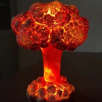 Nouvelle lampe de table créative à impression 3D, décoration d'explosion, nuage de champignons, lampe d'explosion nucléaire