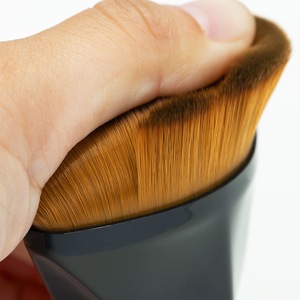 Private Label Flat <b>Foundation</b> Brush Brown Hair Portable Single Makeup Brush - Product Image 6