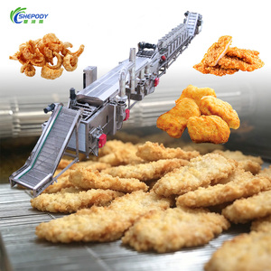 เครื่องทอดแบบต่อเนื่องเชปโอดี้ สำหรับแคลลามารี ปีกไก่ เนื้อทอด และหนอนไม้ไผ่ พร้อมสายพานลำเลียงแบบต่อเนื่อง - Product Image 1