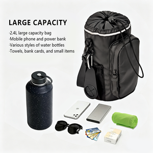 Bolsa de Gimnasio Magnética con Logotipo Personalizado, Grande, con Soporte para <span class=keywords><strong>Teléfono</strong></span>, Impermeable, de Nailon, para Deportes, Fitness y Actividades al Aire Libre - Product Image 5