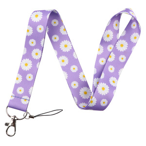 Customizable Nylon Fabric Lanyard with Dog Hook & ID Card Holder-Washable