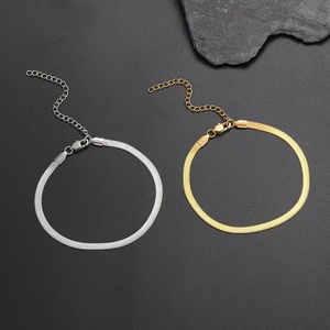 फैशन हिप हॉप साँप हड्डी श्रृंखला 4mm महिलाओं के लिए 18k सोना मढ़वाया महिलाओं सेक्स गहने पायल