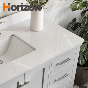 Lastra di Quarzo Bianco Puro 20mm Finitura Lucida 93% Contenuto di Quarzo Piano per Isola <span class=keywords><strong>Cucina</strong></span> <span class=keywords><strong>Dimensioni</strong></span> Personalizzate - Product Image 3