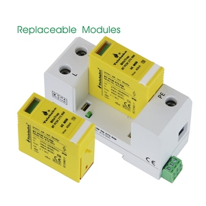 Ac SPD T2 275V 320V 385V 20ka-40ka 2P parafoudre tăng bảo vệ thiết bị bảo vệ tăng <span class=keywords><strong>Surge</strong></span> <span class=keywords><strong>arrester</strong></span> cho giai đoạn duy nhất - Product Image 3