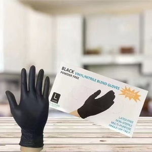 Vente en gros de gants de nettoyage jetables composites en nitrile <span class=keywords><strong>noir</strong></span> épaissi durables beauté restauration ménage protection de qualité <span class=keywords><strong>alimentaire</strong></span> - Product Image 5