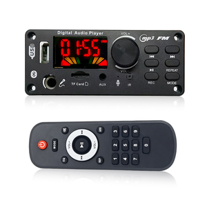 Kit de MP3 con <span class=keywords><strong>Bluetooth</strong></span>, placa decodificadora, micrófono de Karaoke, Radio FM, USB, TF, MP3, reproductor de música para coche - Product Image 1