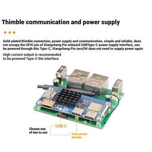 Orange <span class=keywords><strong>Pi</strong></span> <span class=keywords><strong>Zero2</strong></span> W, Placa de Desarrollo de Red Dual, Doble Puerto USB HOST, Alimentación por Pin Superior, Funciones de Comunicación - Orange Allwinner H618 - Product Image 4
