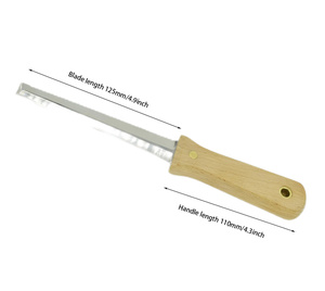 NEICO Couteau isolant long dentelé et tranchant Couteau utilitaire double face Outil pour <span class=keywords><strong>couper</strong></span> les matériaux thermiques, <span class=keywords><strong>polystyrène</strong></span>-laine de roche - Product Image 2