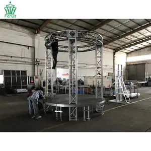 Best Selling Telescopic Truss Mobile Aluminum Circular Stage Truss Display