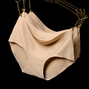 <span class=keywords><strong>Bikini</strong></span> de qualité, sans couture, couleur unie, nylon et coton respirant, sous-vêtements taille mi-haute pour femmes, grande taille, vente en gros - Product Image 1