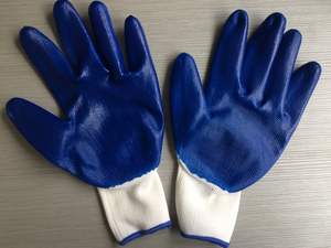 Guantes de nailon blanco de nitrilo verde de calibre 13 Guantes DE TRABAJO Guantes recubiertos Protección laboral Mercado de EE. UU. - Product Image 5