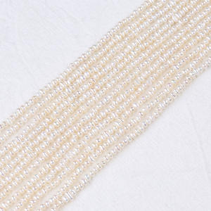 Perlas de Agua Dulce Naturales Planas y Redondas Blancas de 2-3 mm de Zhuji al por Mayor, Material Hecho a Mano para DIY, Perlas de Colores Combinables - Product Image 2