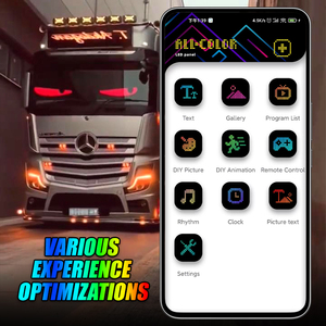 Đèn <span class=keywords><strong>LED</strong></span> ô tô mắt quỷ động, vòng tròn thần kỳ, màn hình <span class=keywords><strong>LED</strong></span> ma thuật thực tế, cánh thiên thần, ma trận neon, linh hoạt, nhấp nháy, đổi màu - Product Image 2