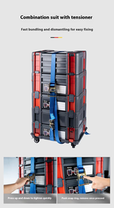 <span class=keywords><strong>Caja</strong></span> <span class=keywords><strong>de</strong></span> Belleza Multifuncional Portátil e Impermeable, <span class=keywords><strong>Caja</strong></span> <span class=keywords><strong>de</strong></span> <span class=keywords><strong>Herramientas</strong></span> <span class=keywords><strong>de</strong></span> Plástico con 7-9 Compartimentos, Capacidad <span class=keywords><strong>de</strong></span> 10-20L, Cierre <span class=keywords><strong>de</strong></span> Hebilla, Ruedas, Color Marrón - Product Image 4