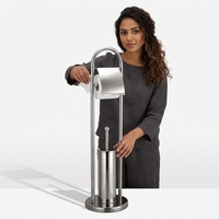 Accessoires de salle de bain pour hôtel moderne SY, porte-rouleau en acier inoxydable durable, brosse de toilette