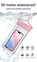 Sac étanche JERLON pour la natation, la plongée, le rafting, avec fonction écran tactile sous-marin, design sportif, matériau TPU, étui pour téléphone portable