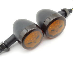 Luces para Motocicleta, Luces Intermitentes Retro de Metal, Intermitentes con Diseño de Calavera - Product Image 5