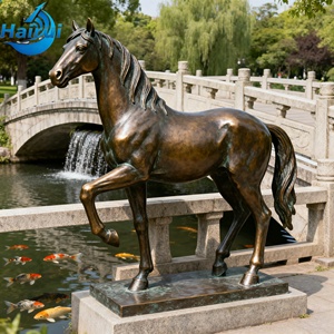 Estatua de Bronce de Mustangs a Tamaño Real, Escultura de Caballo Salvaje, Gran Arte de Jardín, Decoración de Jardín Exterior Fundida en Bronce - Product Image 2